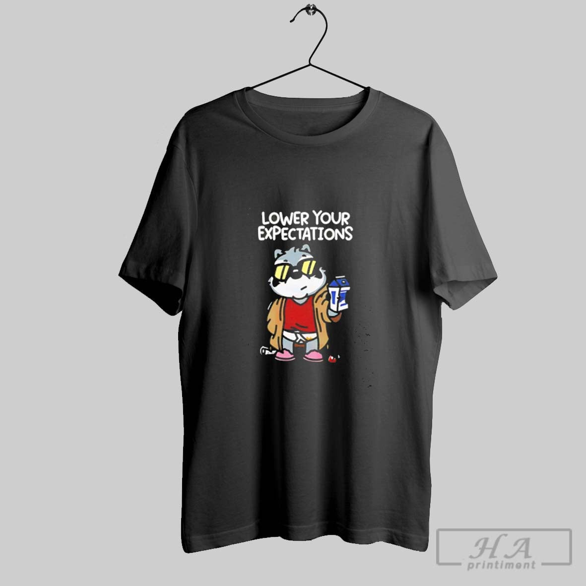 Official Lower Your Expectation Raccoon