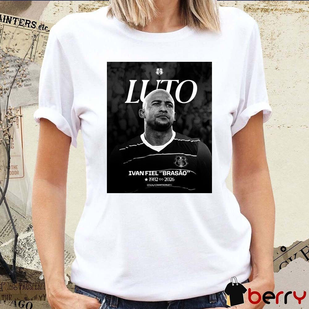 Luto Ivan Fiel Brasão 1982 – 2026 Santa Cruz Futebol Clube Poster t-shirt