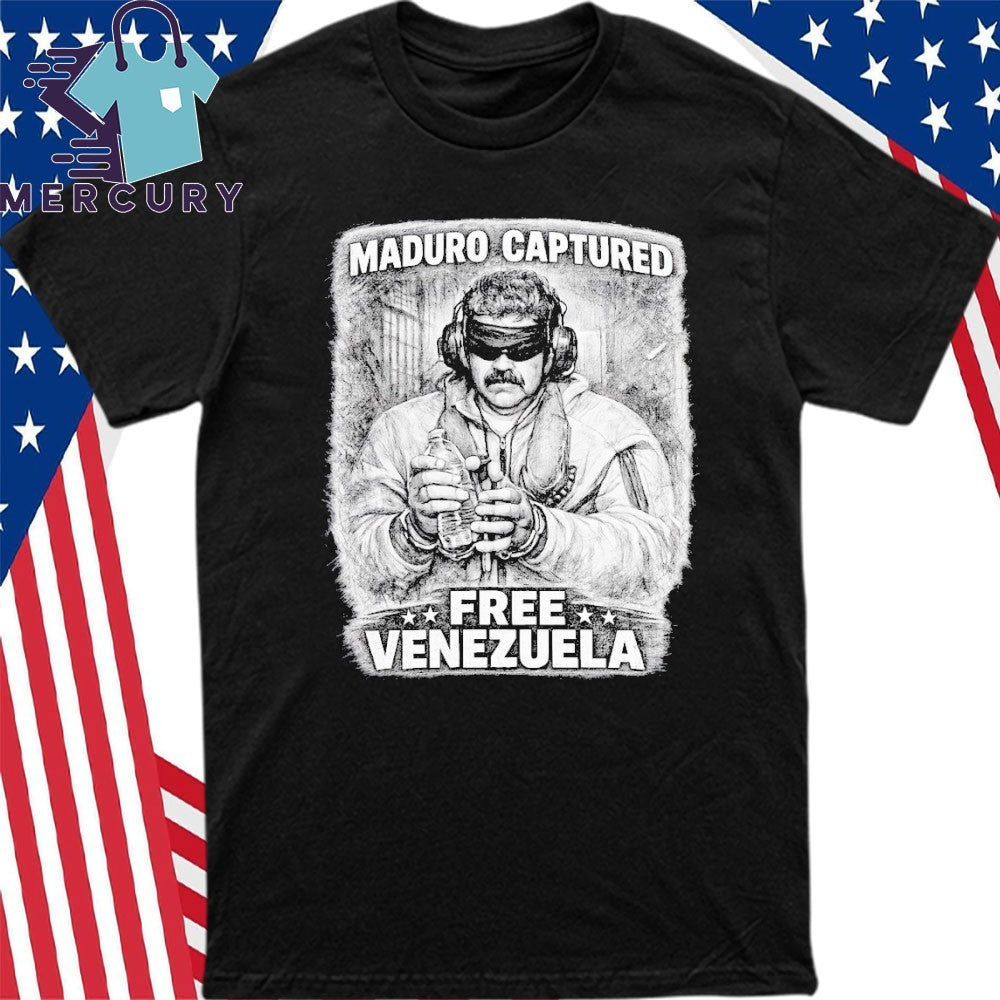Maduro Captured Free Venezuela Shirt