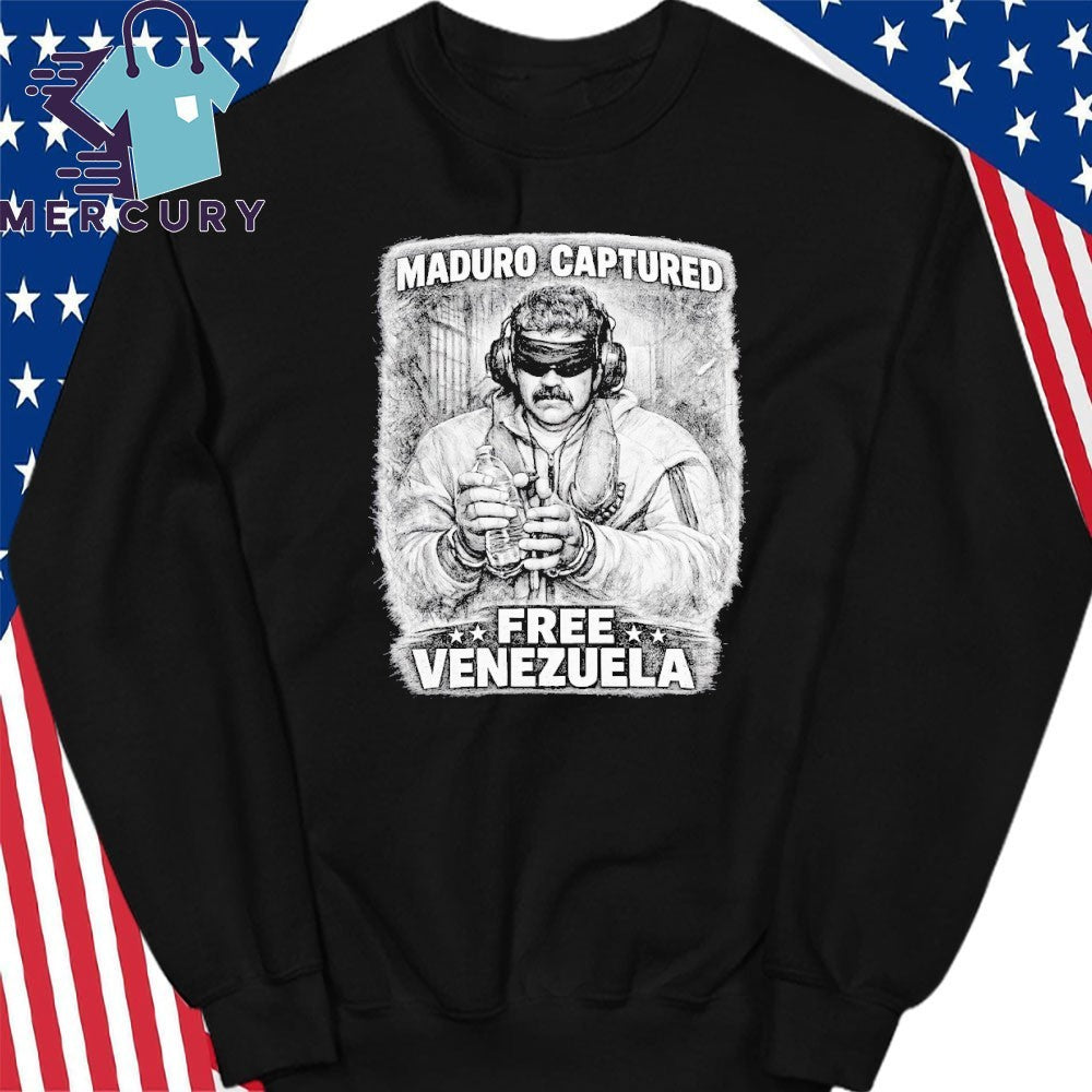 Maduro Captured Free Venezuela Shirt