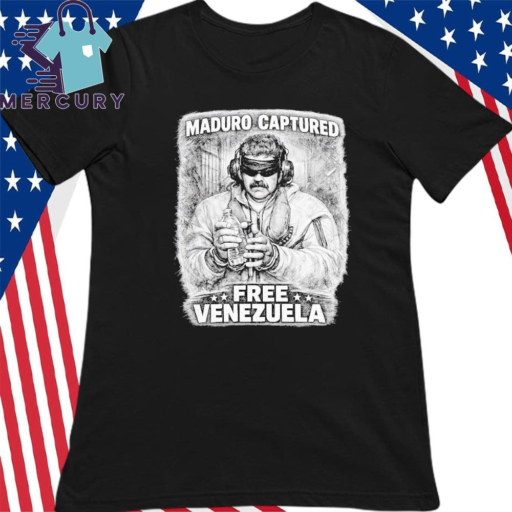 Maduro Captured Free Venezuela Shirt