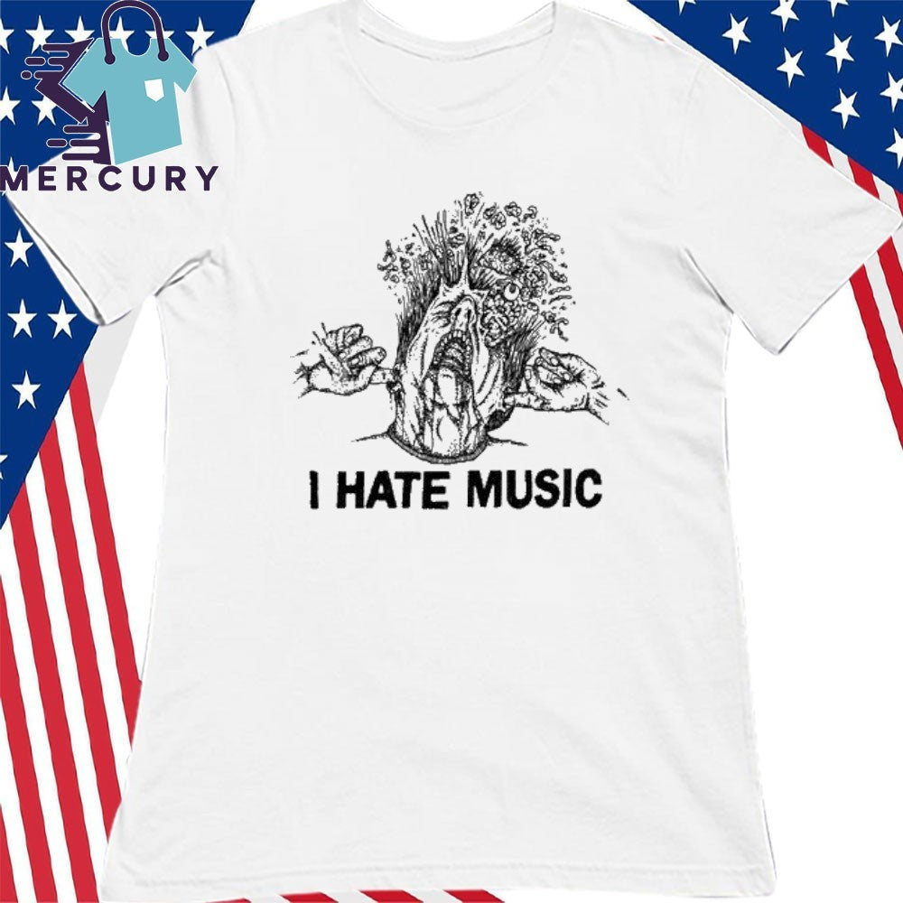 Maggot Death I Hate Music Shirt