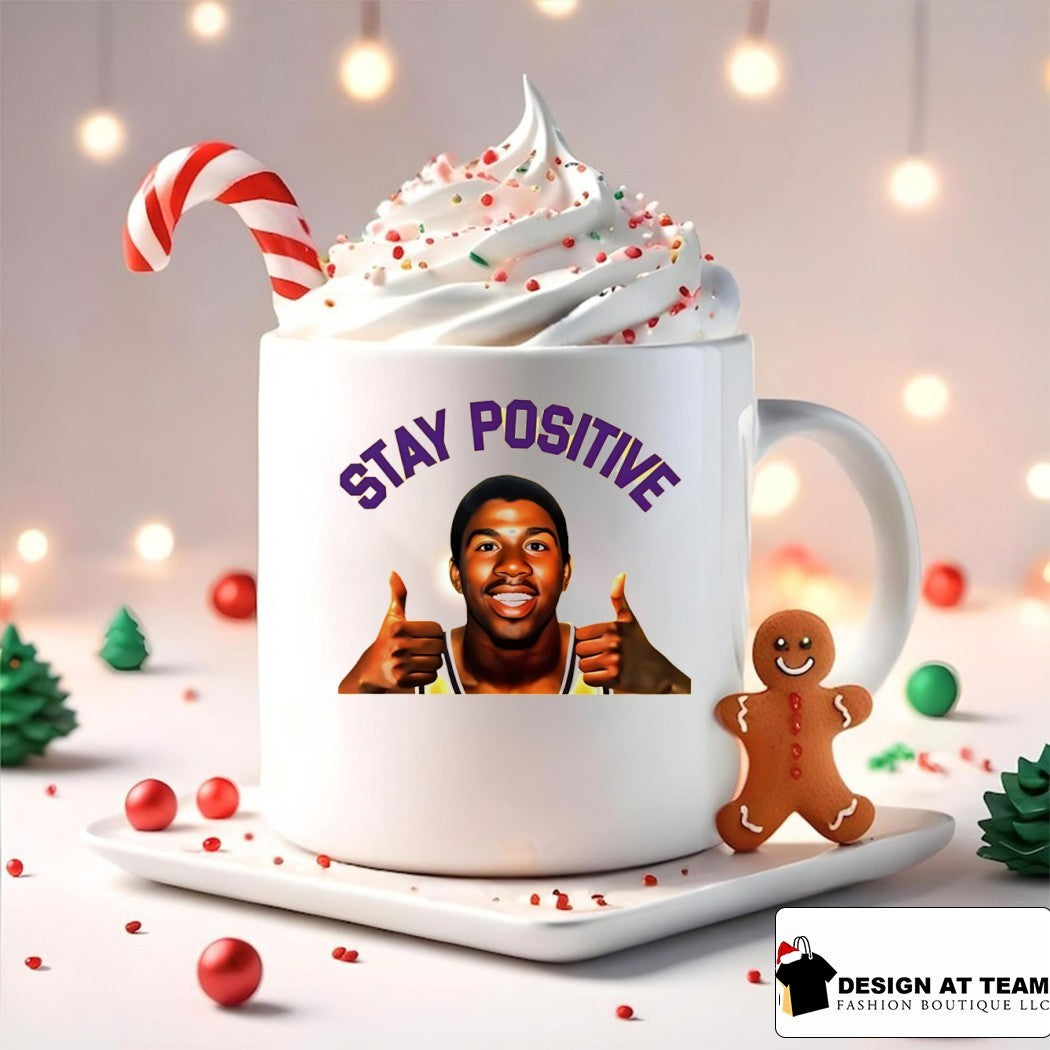 Magic Johnson Stay Positive Basketball shirt