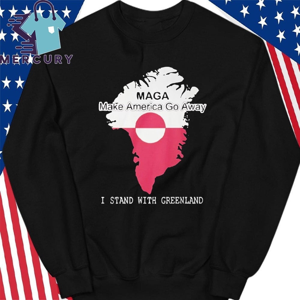 Make America Go Away Greenland Flag Shirt