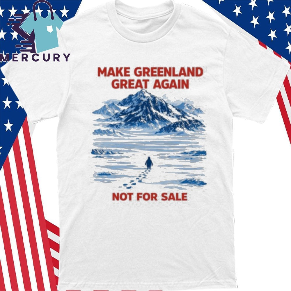 Make Greenland Great Again Not For Sale Nihilist Greenland Anti-Trump Penguin Shirt