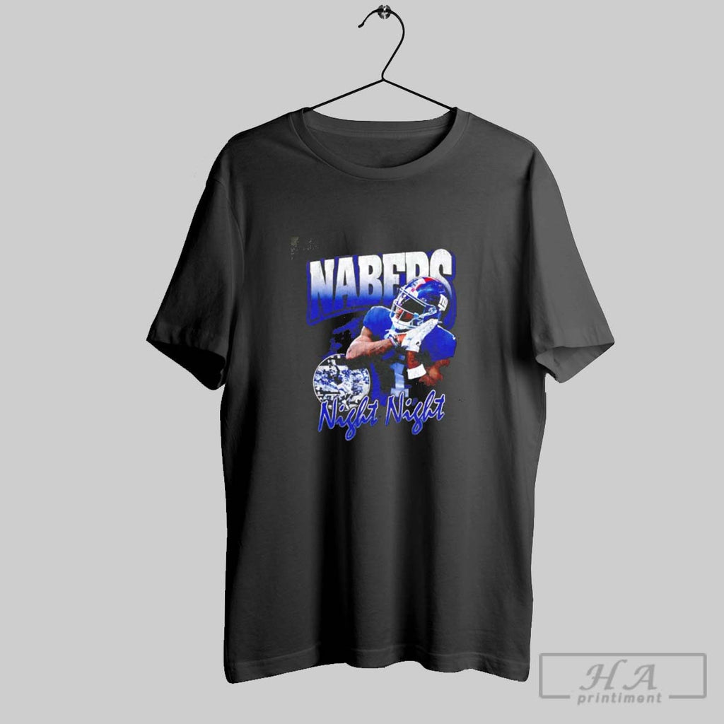 Official Malik Nabers Night Night New York Giants Vintage
