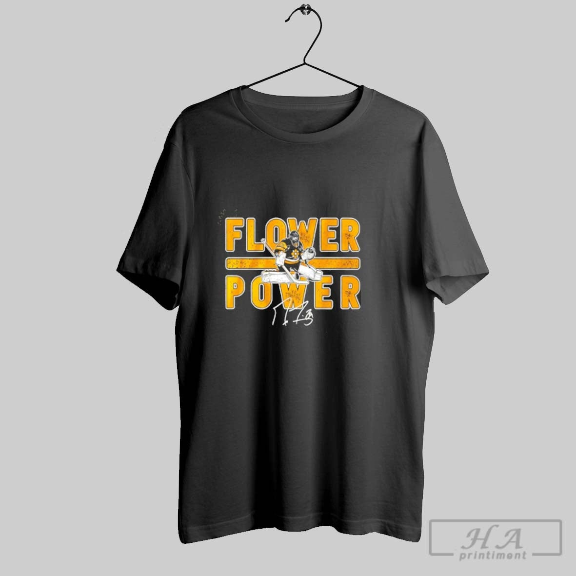 Official Marc Andre Fleury Flower Power Pittsburgh Penguins Signature Shirts