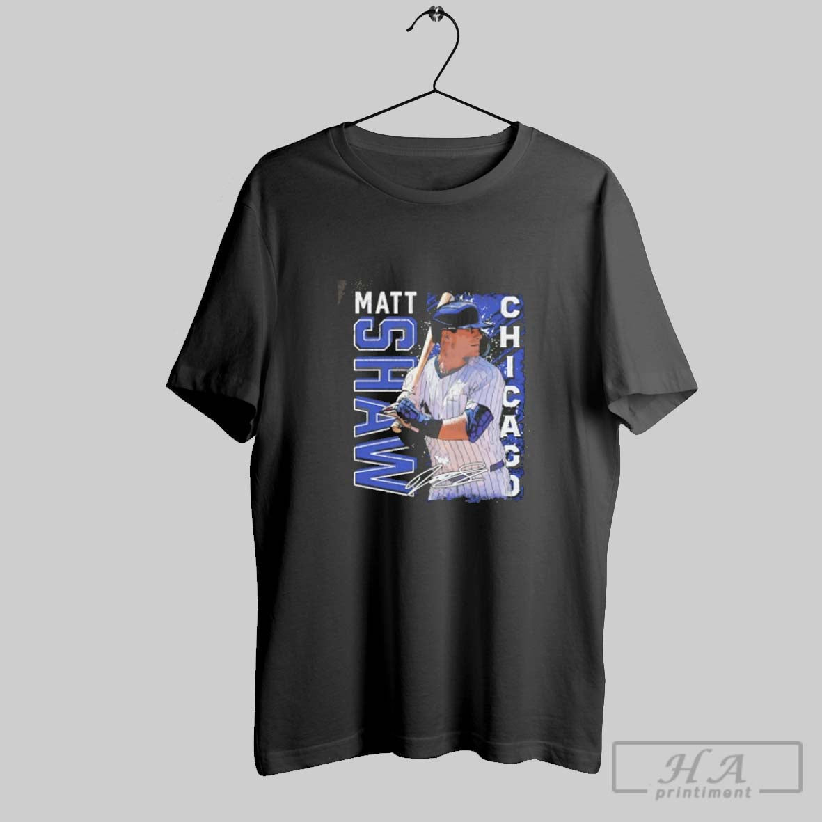 Official Matt Shaw Chicago Cubs Signature Vintage