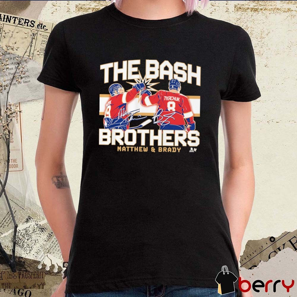 Matthew & Brady Tkachuk The Bash Brothers Florida Panthers NHL Signatures t-shirt