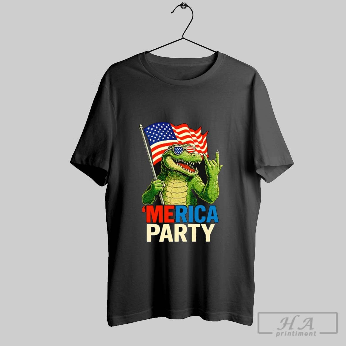 Official Merica Party Alligator Flag
