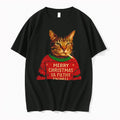 Official Merry Christmas Ya Filthy Animal Smoking Cat Ugly T Shirts Jpg