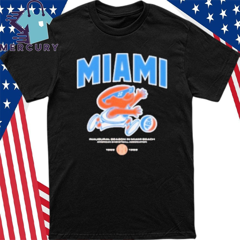 Miami Floridians Dribbling Mascot American Basketball Association Est 1969 Shirt