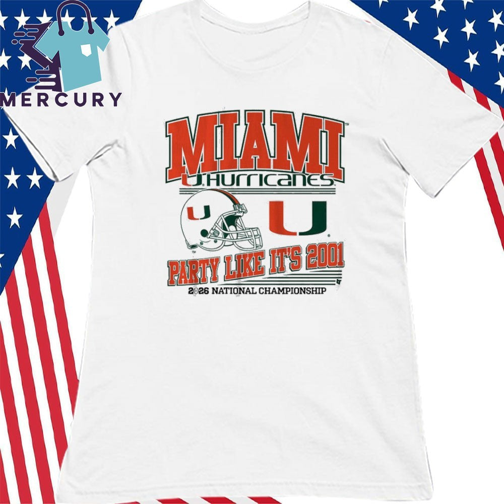 Miami Football CFP Party Like It’s 2001 Shirt