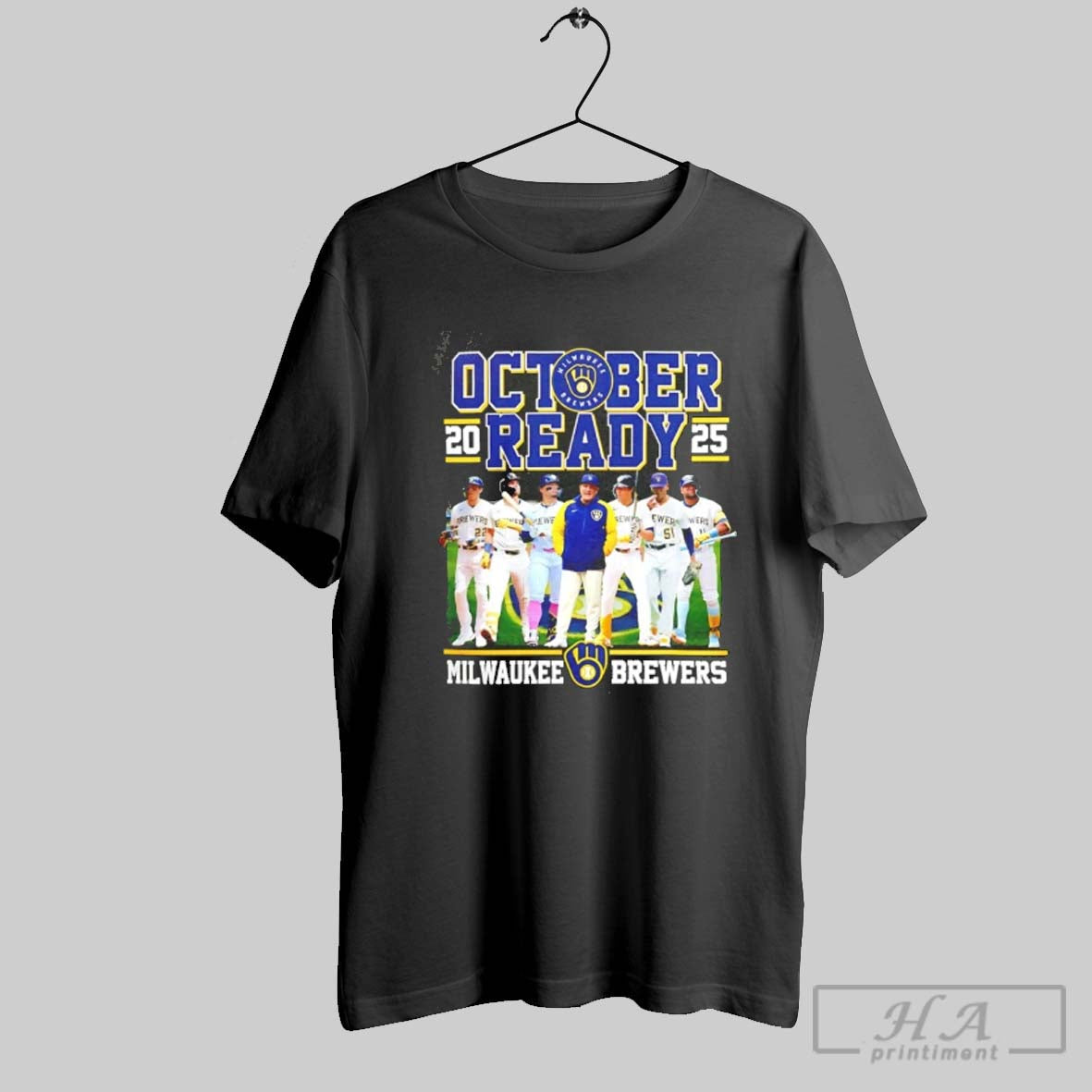 Official Milwaukee Brewers October Ready 2025 Mlb Postseason Team
