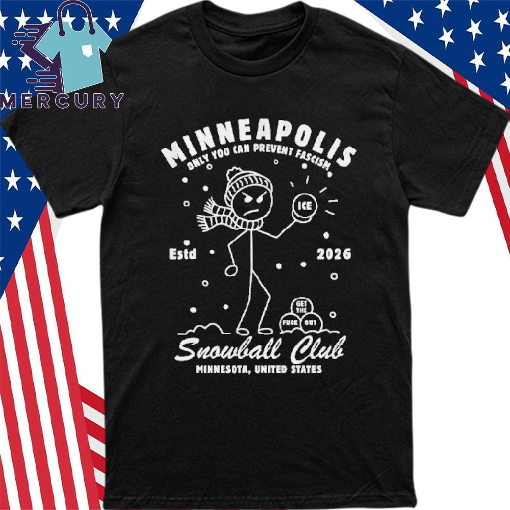 Minneapolis Snowball Club Shirt, Anti ICE