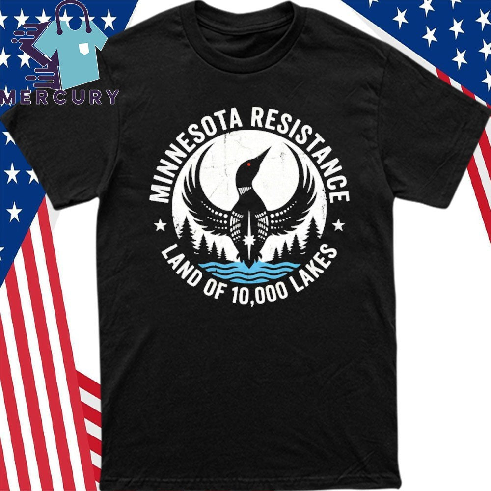 Minnesota Loon Resistance Land Of 10,000 Lakes Shirt
