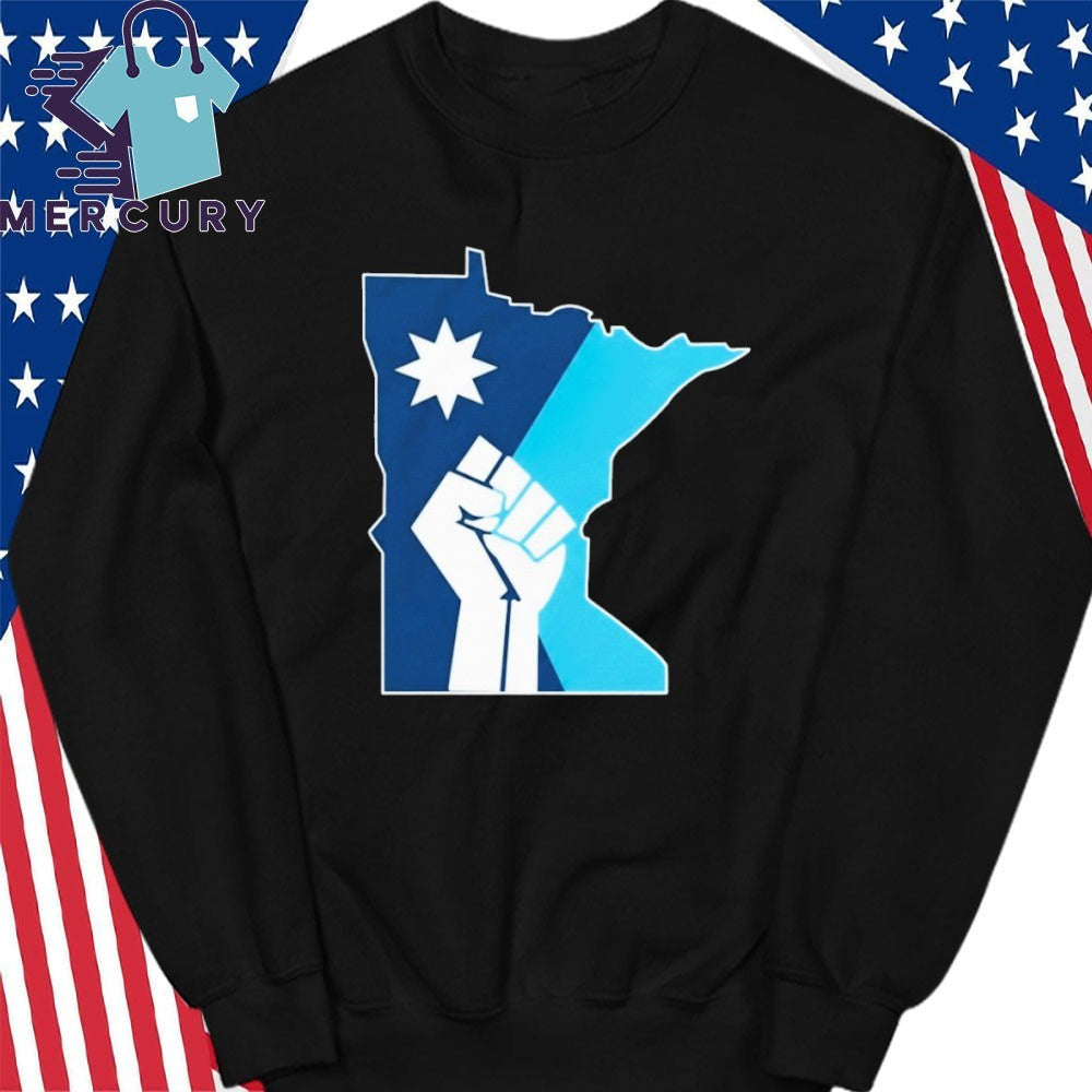 Minnesota Rebel New State Flag Minnesota Rebel Alliance Hands Shirt