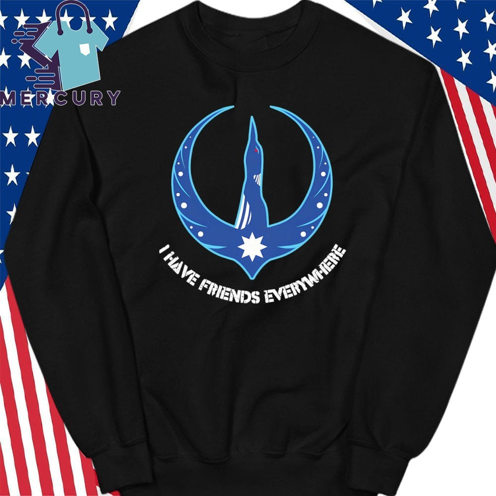 Minnesota Rebellion Loon I Have Friends Everywhere Shirt