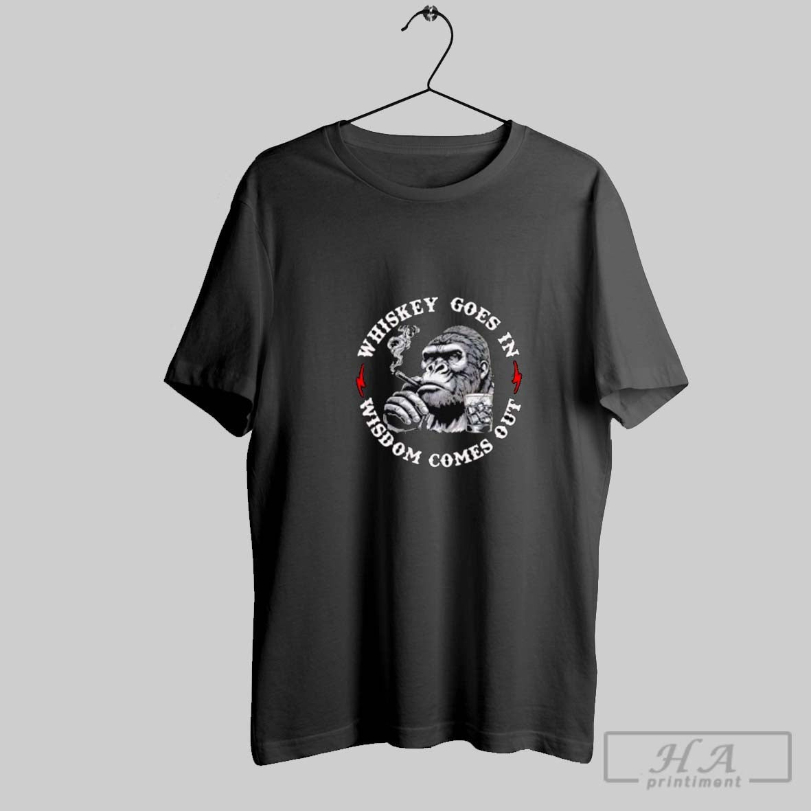 Official Monkey Whiskey Goes In Wisdom Comes Out