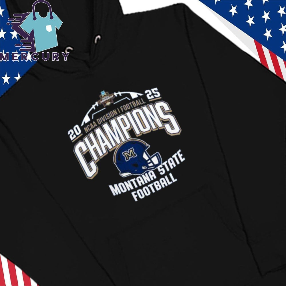 Montana State Football NCAA Division I Champions 2025 Helmet Shirt