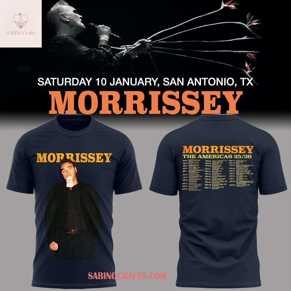 Morrissey The Americas 2025-2026 Tour Schedule Shirt