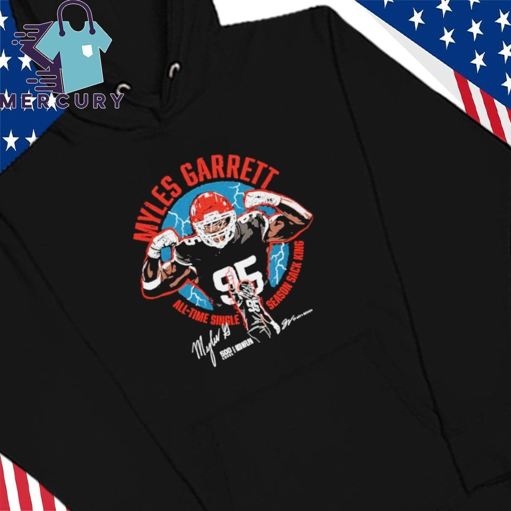Myles Garrett Cleveland All-Time Sack King Shirt