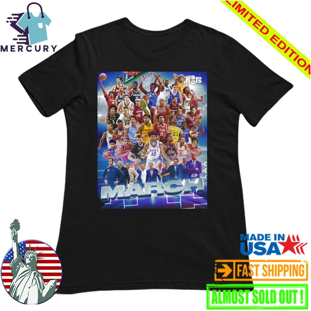 NCAA March Madness 2026 Men’s Basketball March Is Here Here Baby Shirt