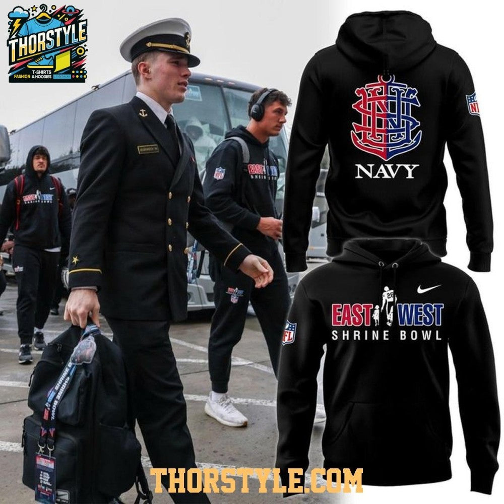 Navy Midshipmen 2026 Shrine Bowl East Vs West Hoodie Shirt