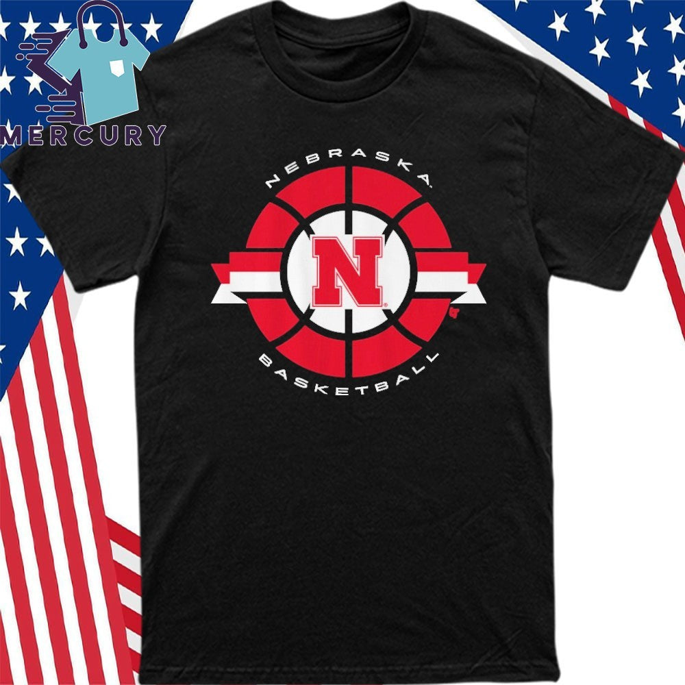 Nebraska Cornhuskers Basketball Classic Circle Shirt