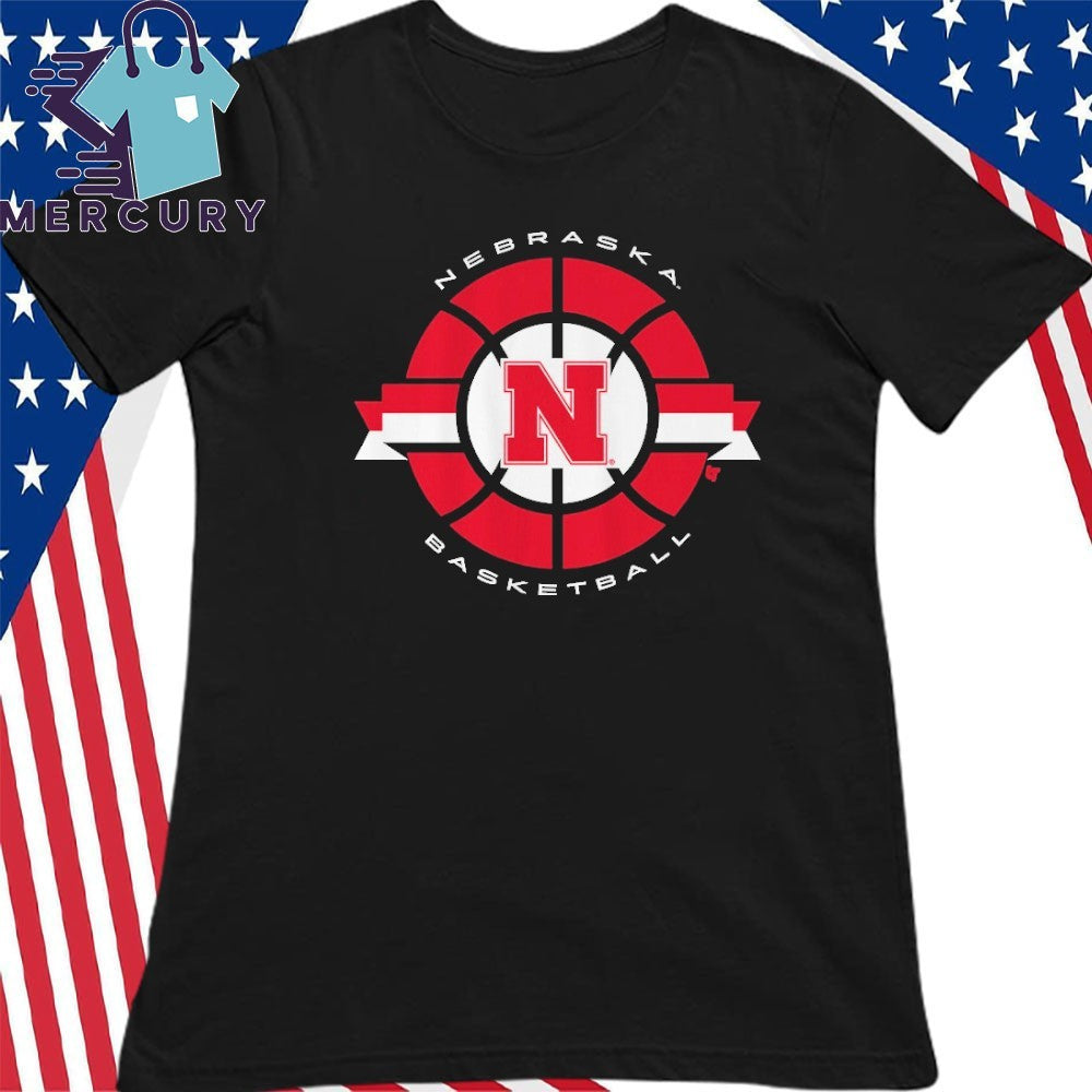 Nebraska Cornhuskers Basketball Classic Circle Shirt
