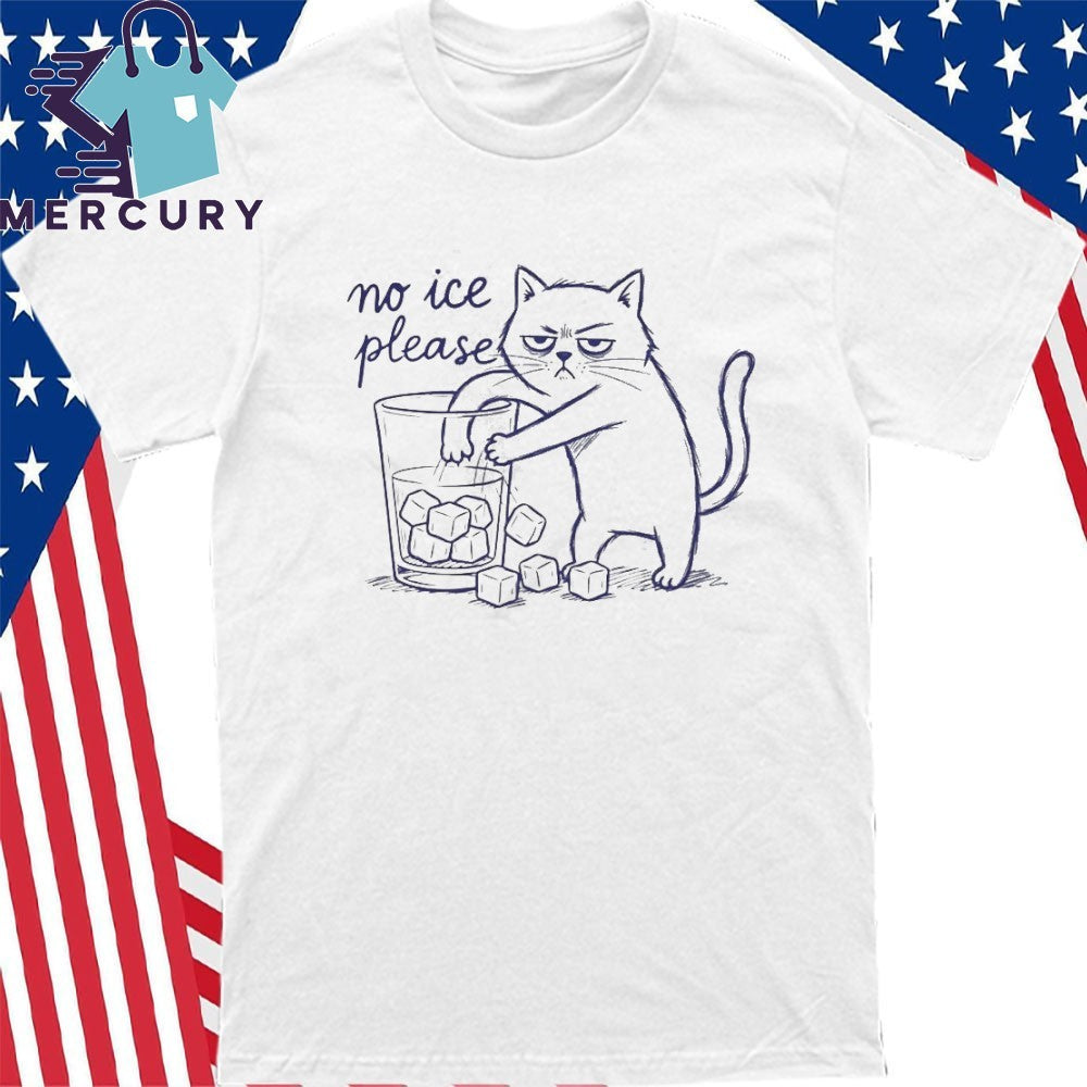 No Ice Cat Anti ICE Political Social Justice Shirt