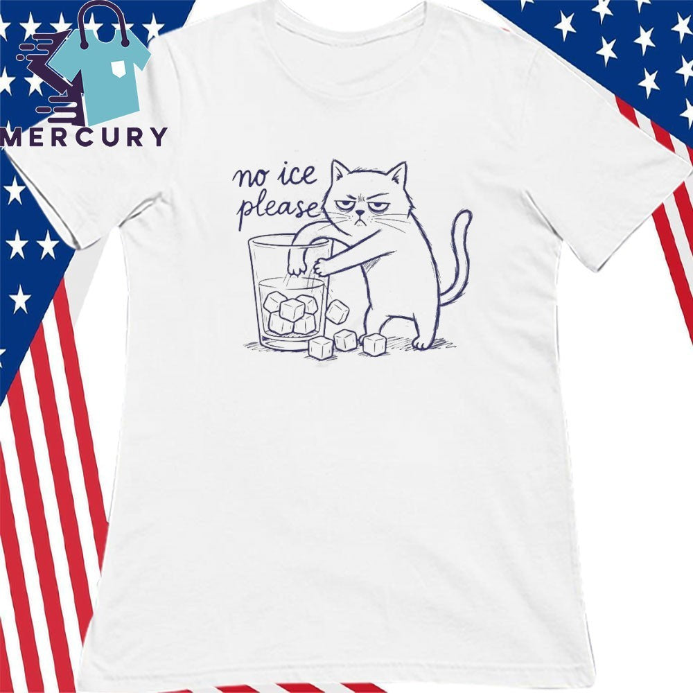 No Ice Cat Anti ICE Political Social Justice Shirt