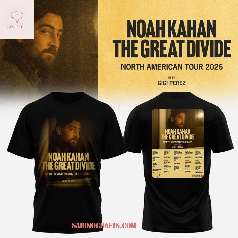 Noah Kahan The Great Divide Tour 2026 North America Shirt