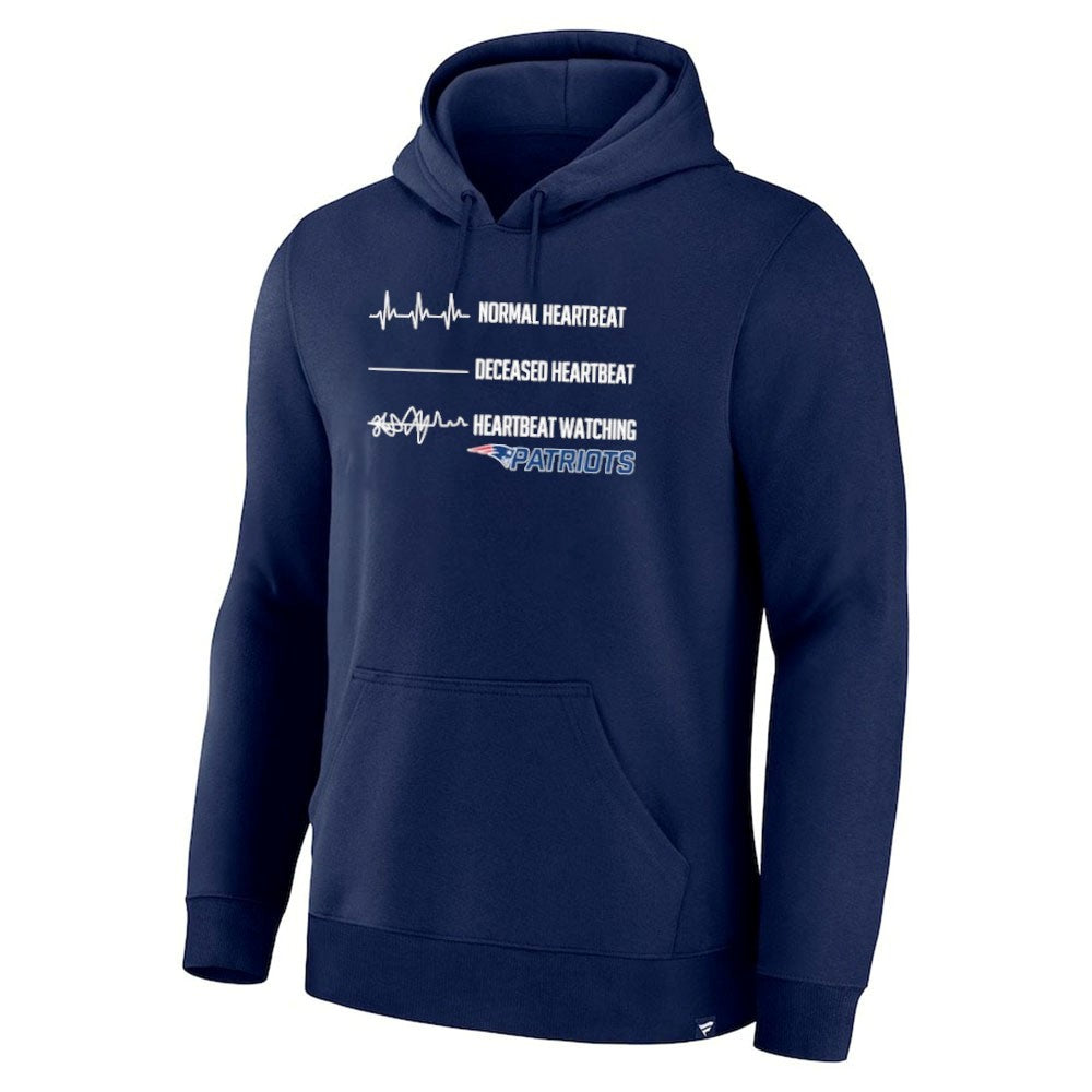 Normal Heartbeat Deceased Heartbeat Heartbeat Watching Patriots Shirt