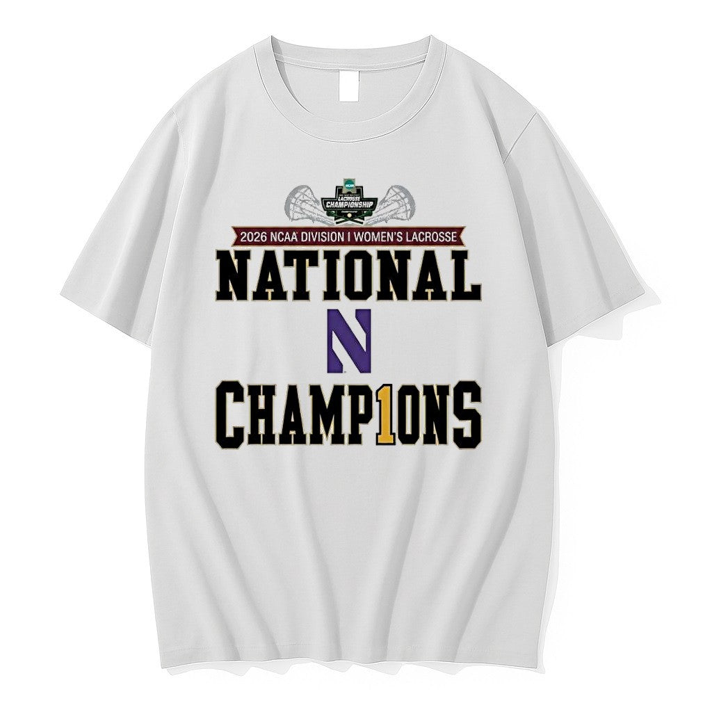 Official Northwestern Wildcats 2026 Ncaa Womens Lacrosse National Champions 1 T Shirts