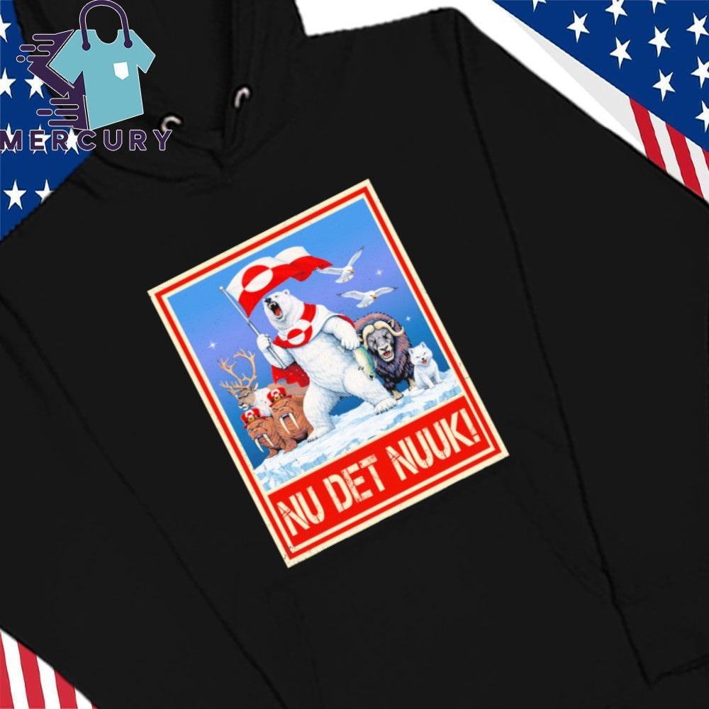 Nu Det Nuuk Greenlanders I Stand with Greenland Retro Shirt