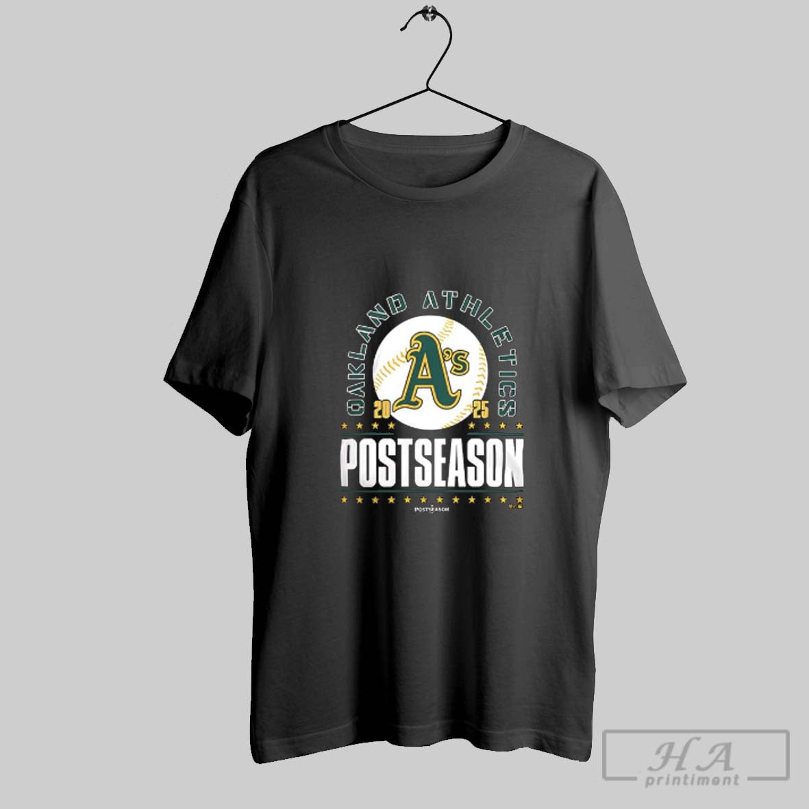 Official Oakland Athletics 2025 Mlb Postseason Logo V Neck