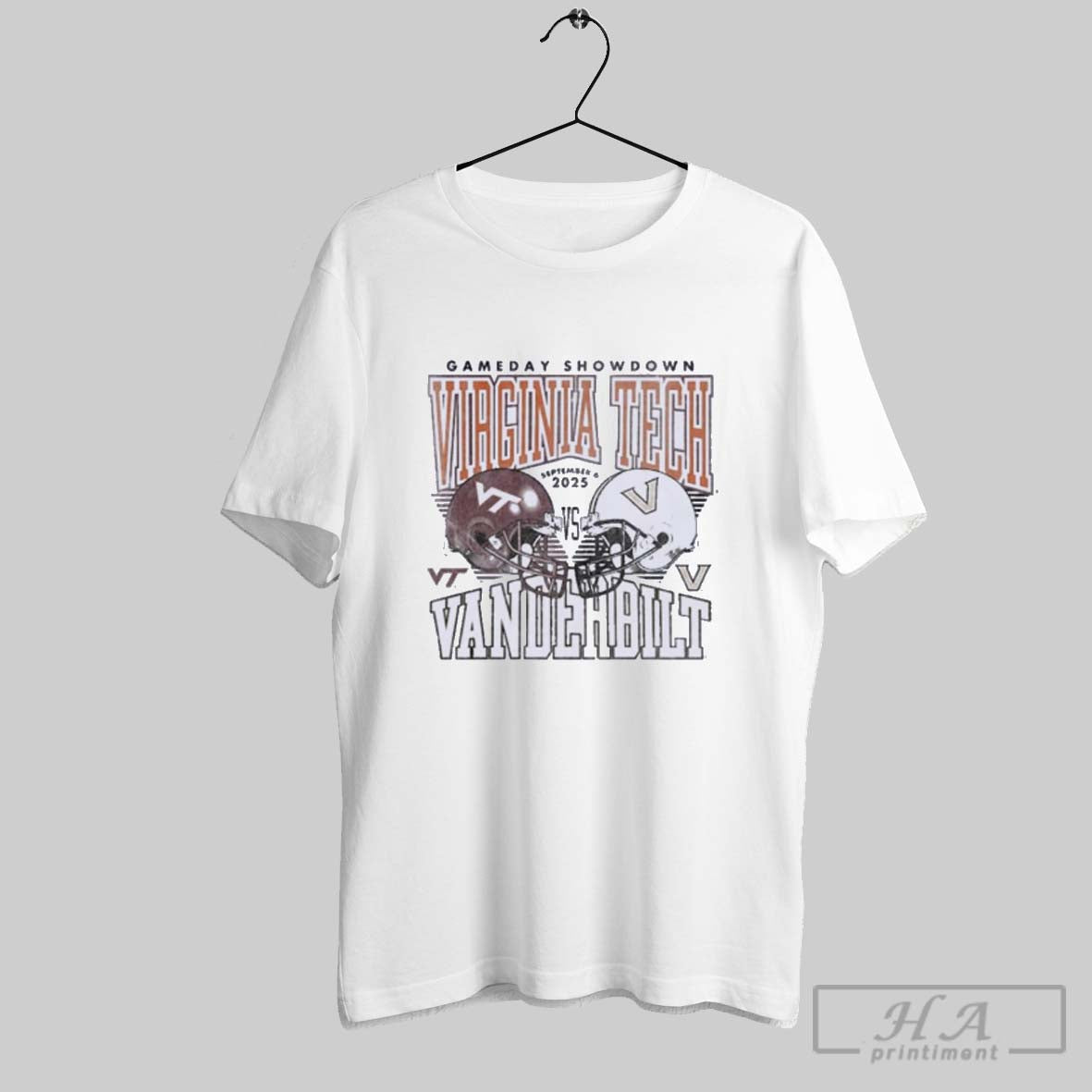 Official Official Gameday Virginia Tech Vs Vanderbilt September 6 2025 Duel Helmet Shirt Tee
