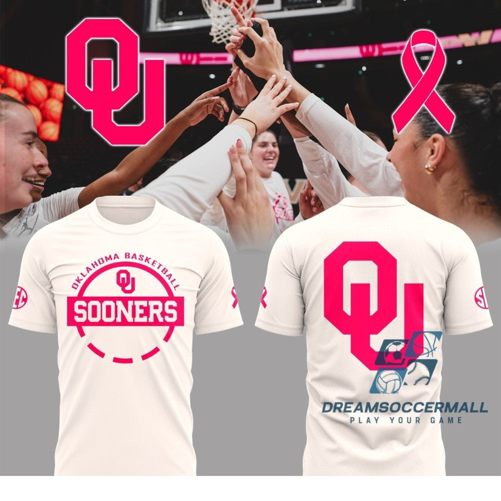 Oklahoma Sooners Basketball Breast Cancer Awareness Shirt
