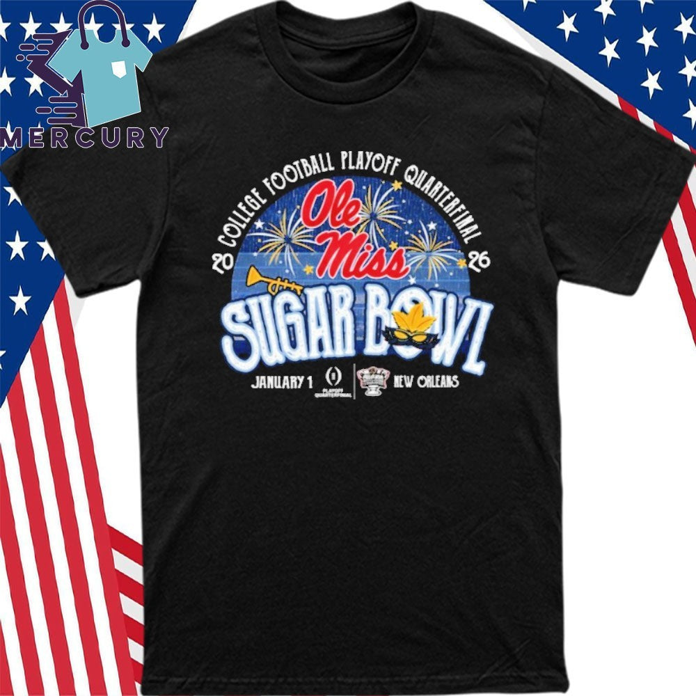 Ole Miss Sugar Bowl Powder Fireworks 2026 Shirt