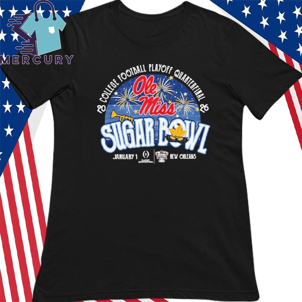 Ole Miss Sugar Bowl Powder Fireworks 2026 Shirt