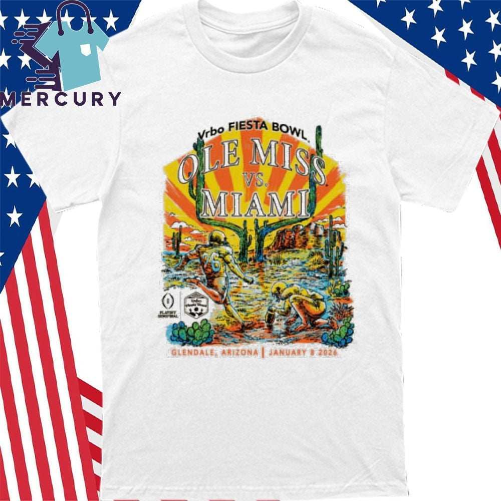 Ole Miss Vs Miami Sugar Bowl Glendale Arizona Jan 8 2028 Shirt