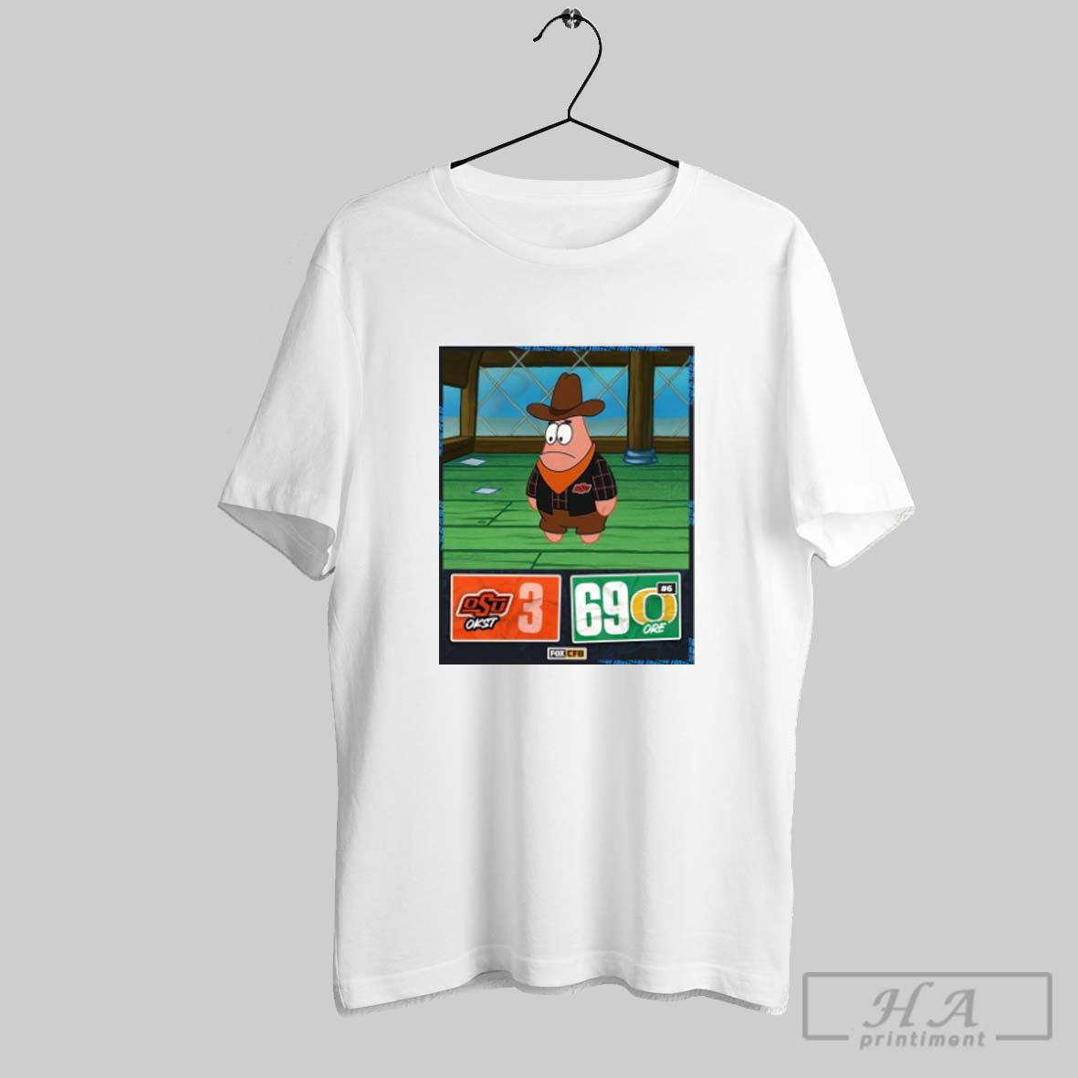 Official Oregon 69 3 Oklahoma State Sep 6 2025 Final Score Patrick Star Meme