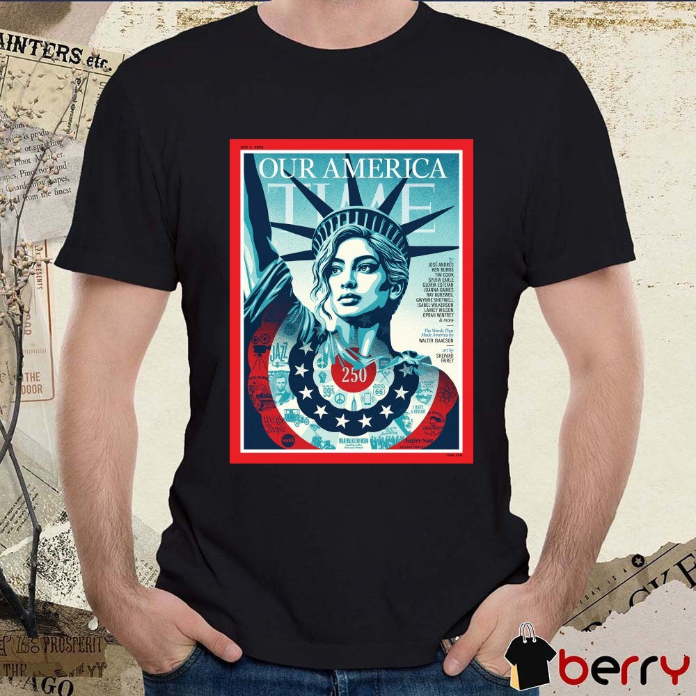 Our America Time July 6 2026 Man Walks On Moon Small Step For Man Giant Leap For Mankind Poster t-shirt