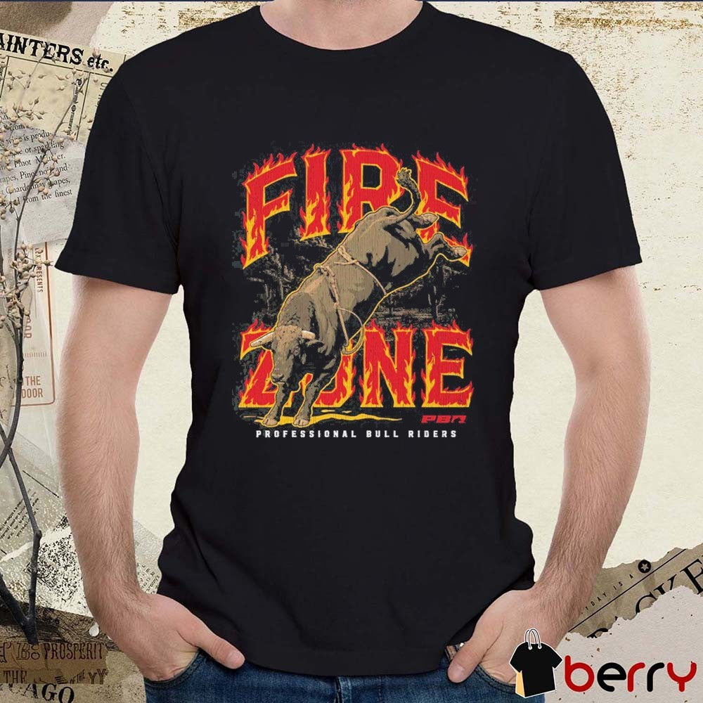 PBR Professional Bull Riders Fire Zone Bucking Bull 2026 t-shirt