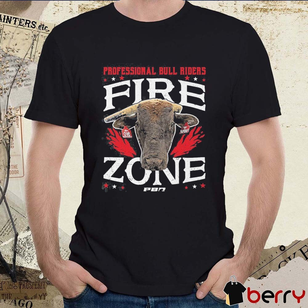 PBR Professional Bull Riders Fire Zone Bull Head 2026 t-shirt