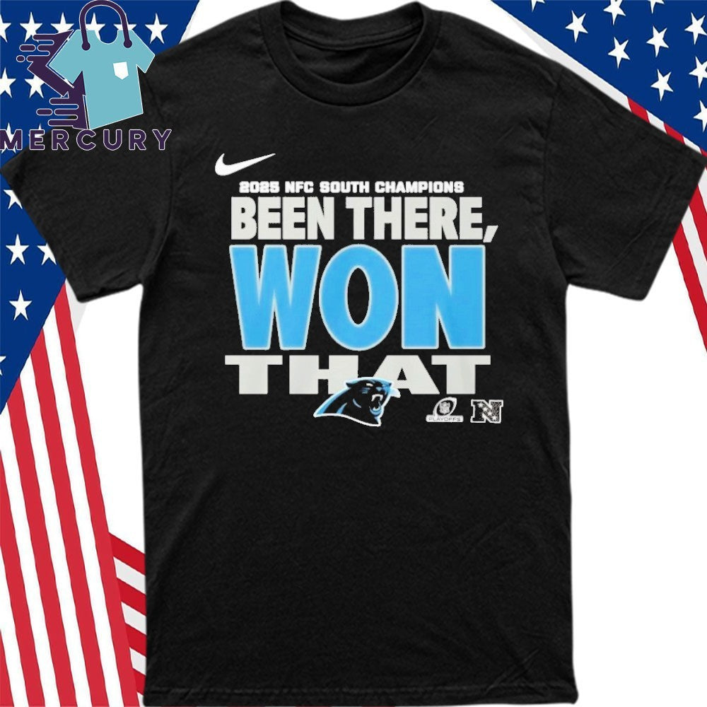 Panthers 2025 NFC South Division Champions Locker Room Shirt