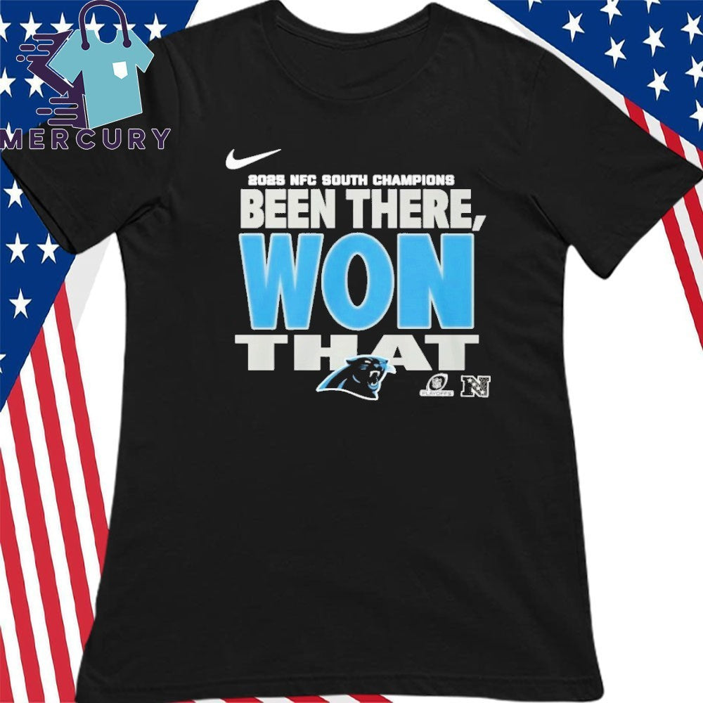 Panthers 2025 NFC South Division Champions Locker Room Shirt