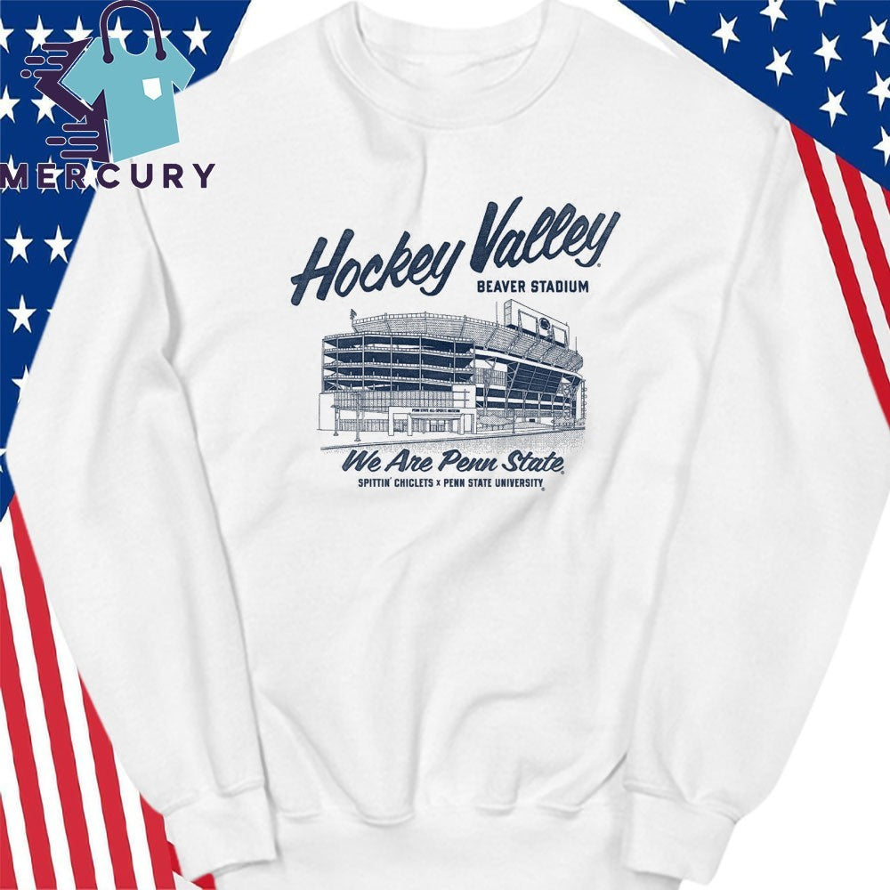 Penn State Hockey x Spittin Chiclets Hockey Valley Stadium Shirt