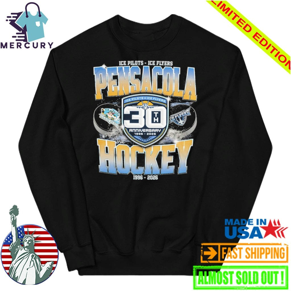 Pensacola Hockey Ice Pilots Ice Flyers 30th Anniversary 1996-2026 Shirt